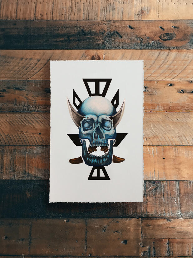 Skulls and Daggers (Blue) Skulls and Daggers (Blue)